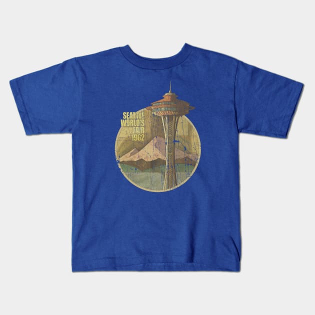 Seattle World's Fair 1962 Kids T-Shirt by JCD666